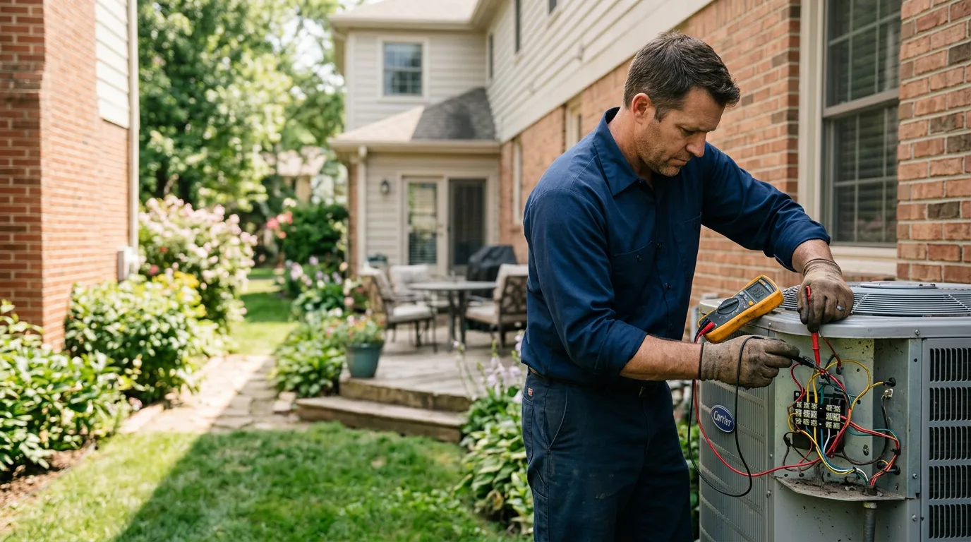 HVAC technician working near Valley Village, CA